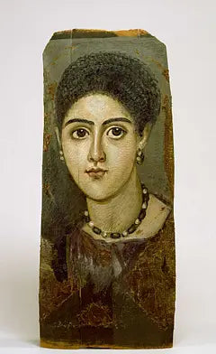 Egyptian Female Portrait Wearing Emeralds