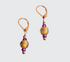 Introducing our stunning "Amethyst Allure" earrings, embellished with exquisite lamp work gold glass beads, faceted sparkly amethysts, and finished with 14 Karat gold-filled lever back earring wires. They measure 1.5"