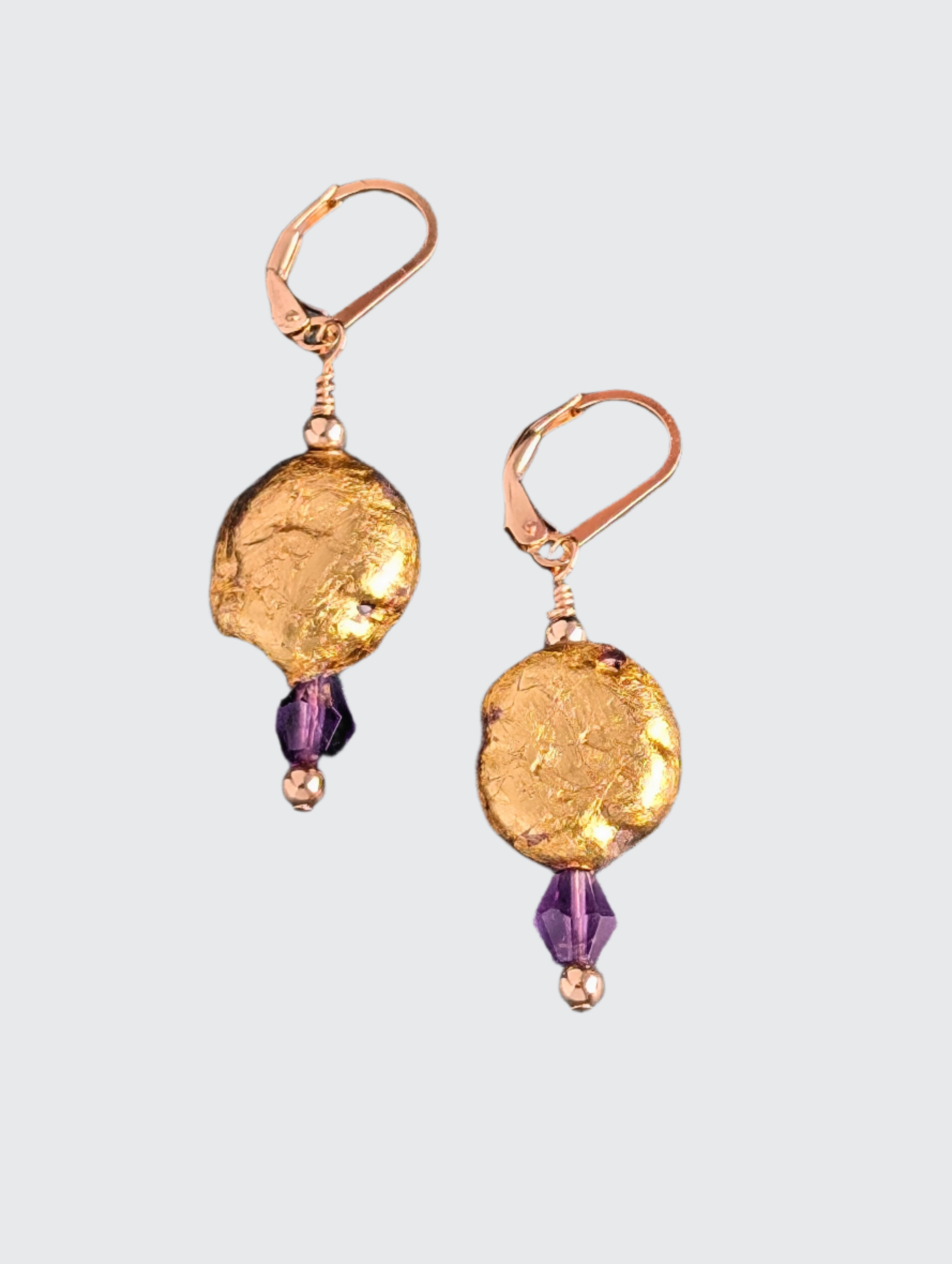 Amethyst Nugget Earrings