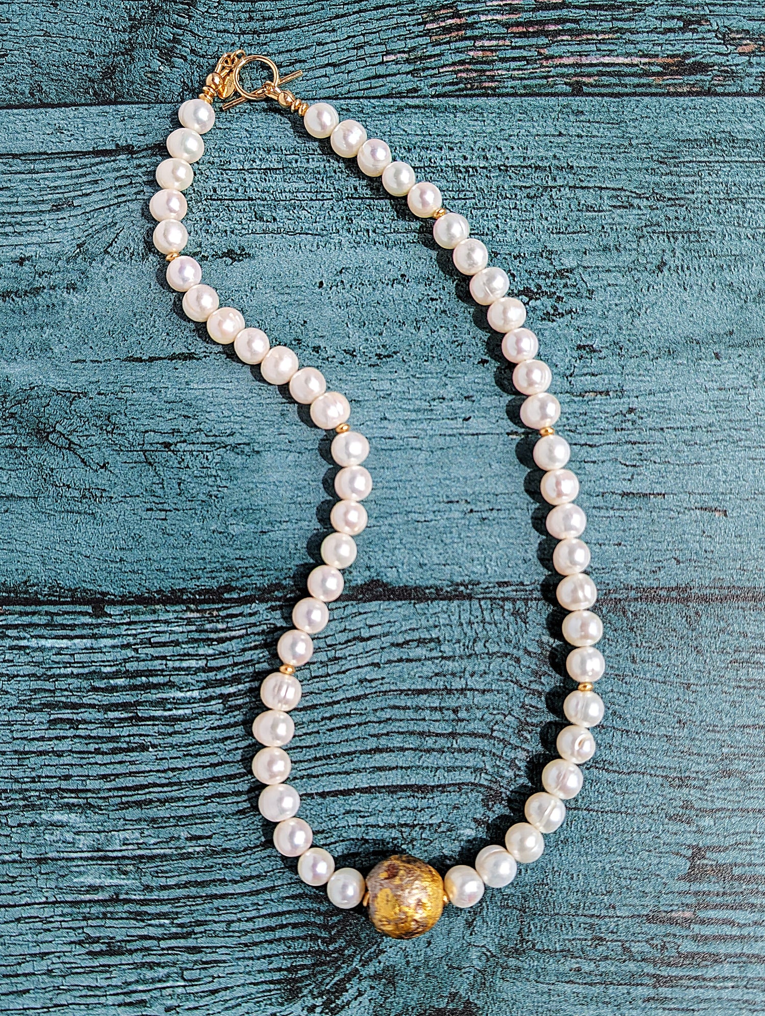I Do - Pearl and Gold Necklace