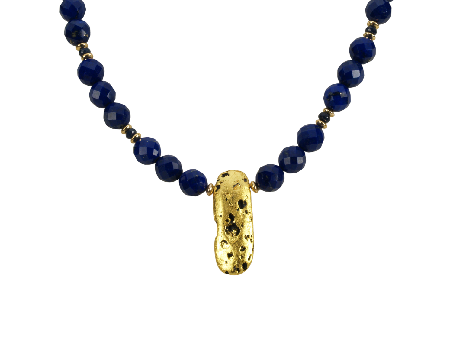 Luxurious Lapis and Gold Necklace - SOLD