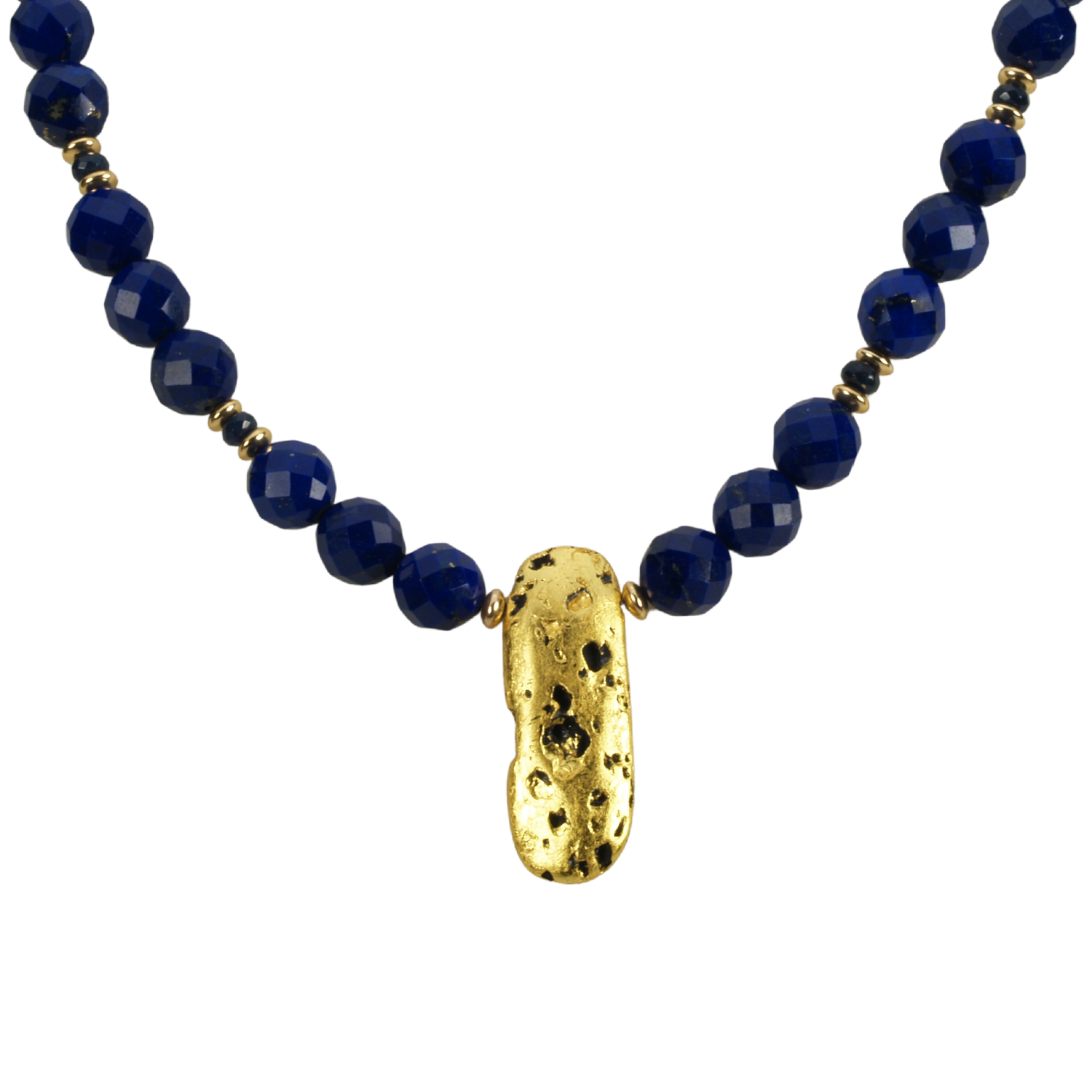 Luxurious Lapis and Gold Necklace - SOLD