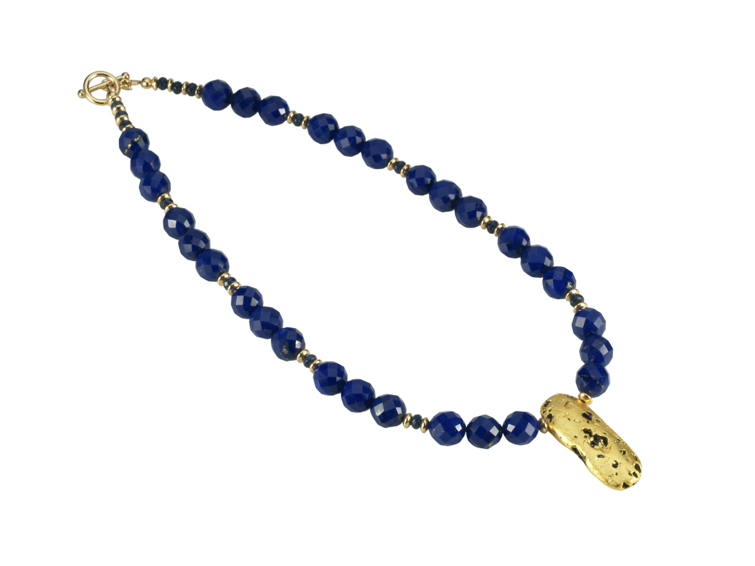 Luxurious Lapis and Gold Necklace - SOLD