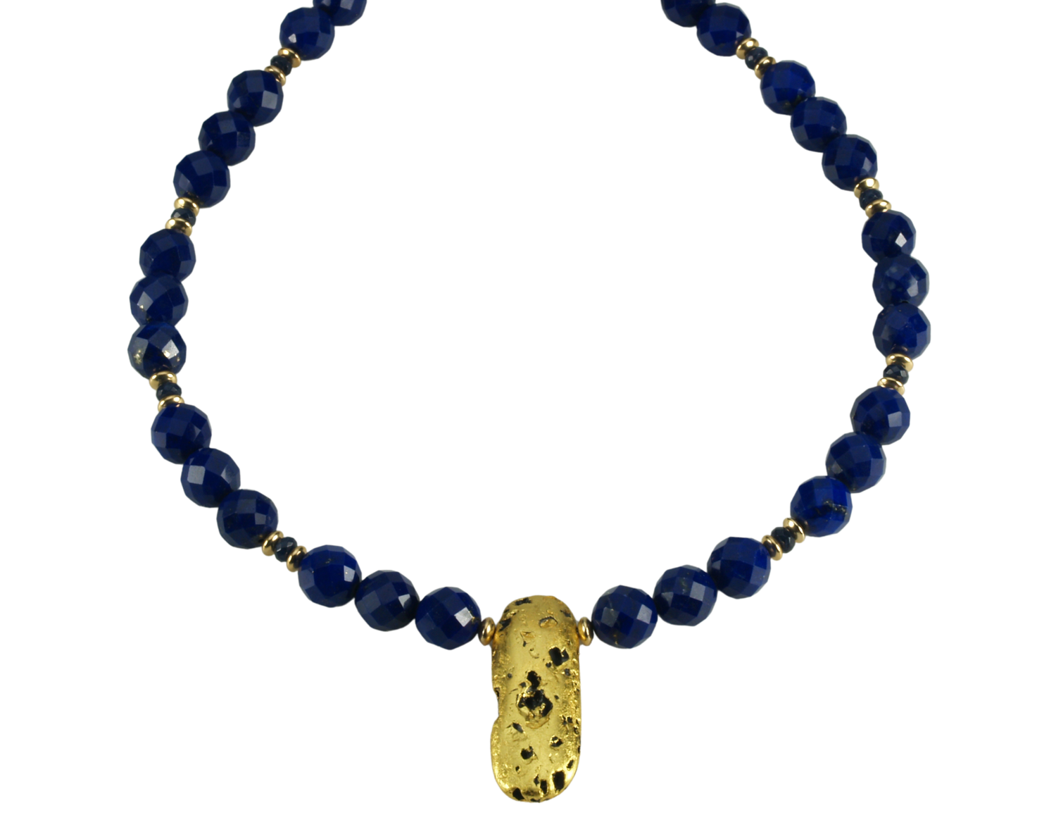 Luxurious Lapis and Gold Necklace - SOLD