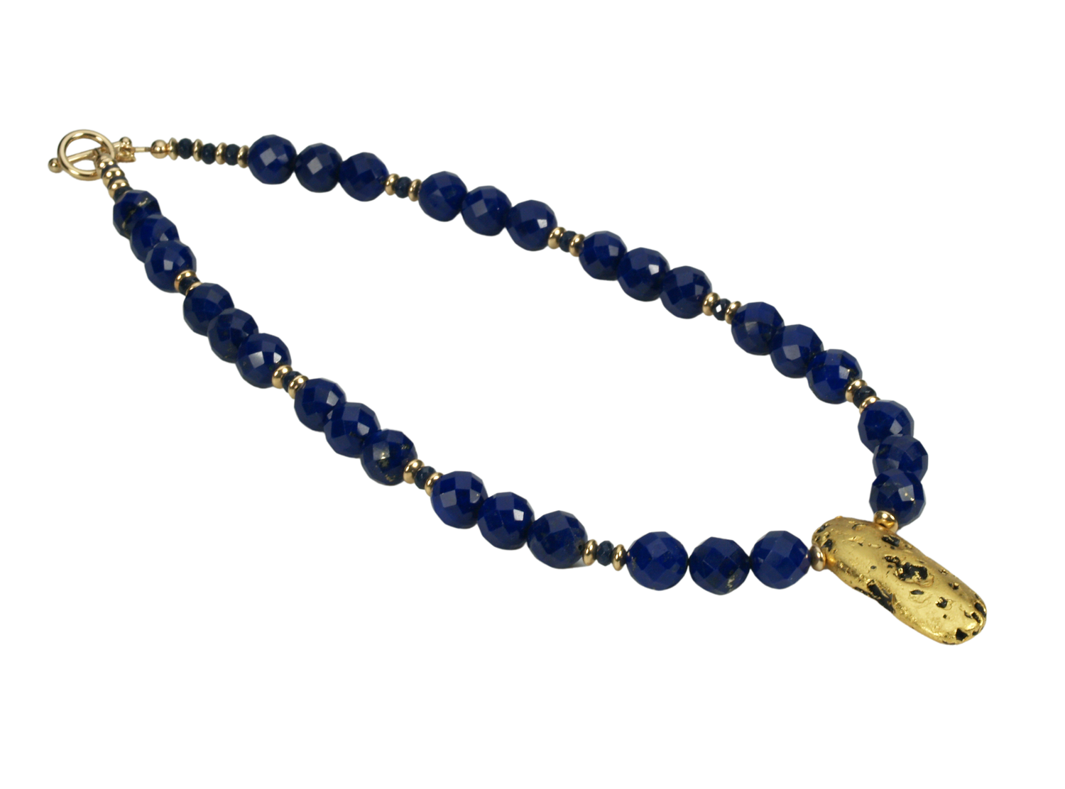 Luxurious Lapis and Gold Necklace - SOLD