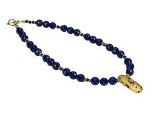 Luxurious Lapis and Gold Necklace - SOLD