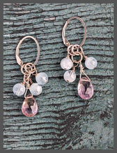 Load image into Gallery viewer, Party Glow Earrings - Aquamarine and Ametrine Earrings