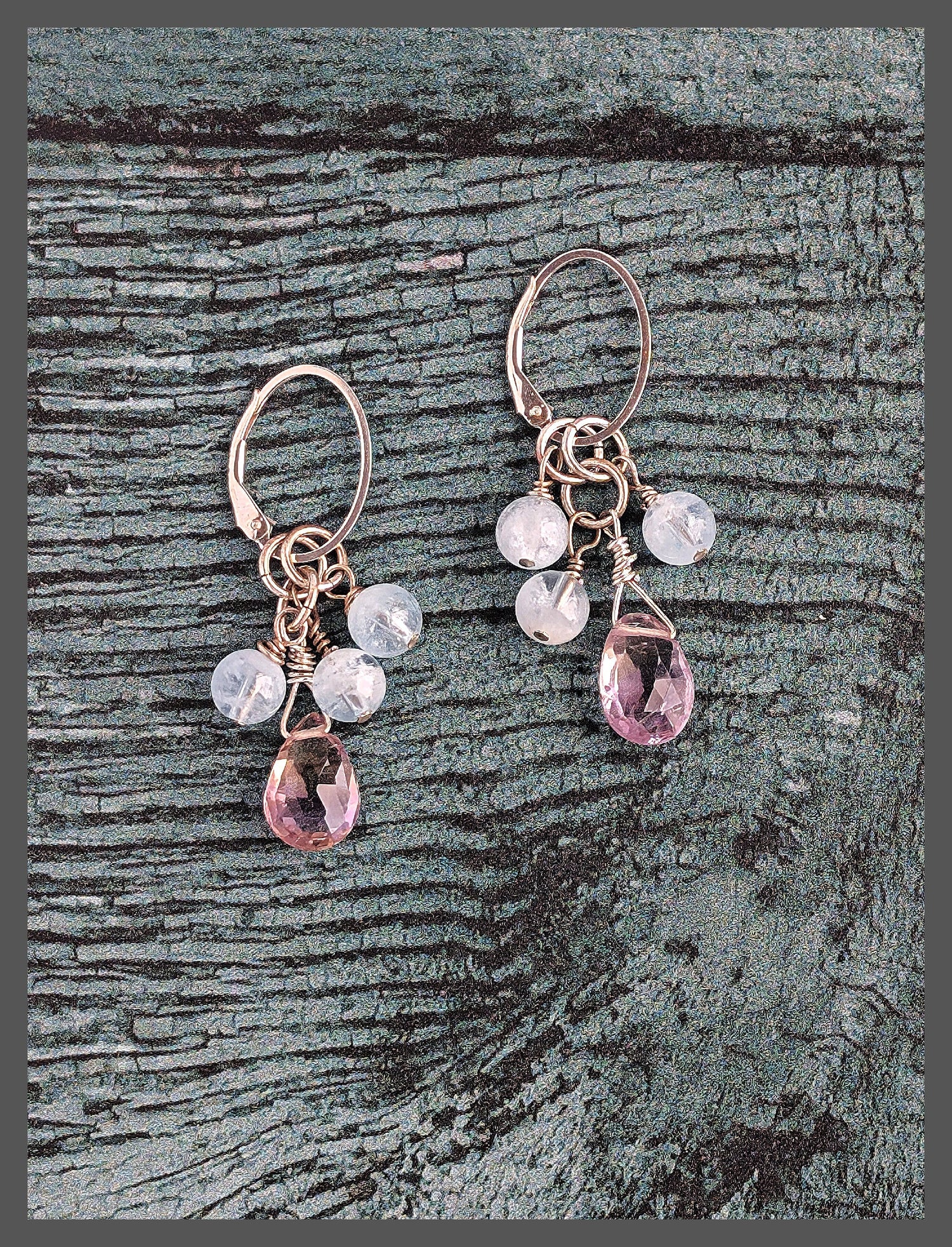 Party Glow Earrings - Aquamarine and Ametrine Earrings