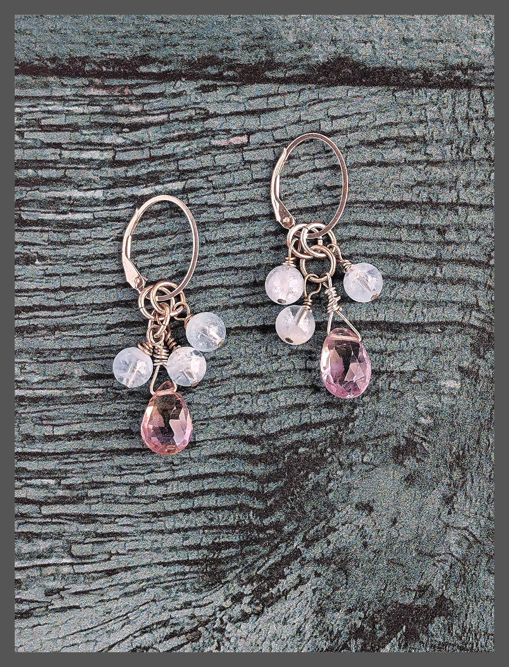 Party Glow Earrings - Aquamarine and Ametrine Earrings