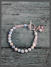 Load image into Gallery viewer, Sparkle Glow - Aquamarine and Silver Bracelet