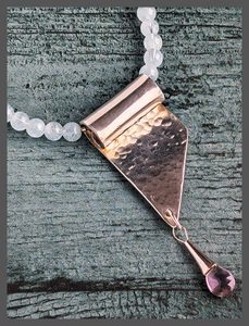 Waterfall - Aquamarine, Ametrine, and Sterling Silver Necklace