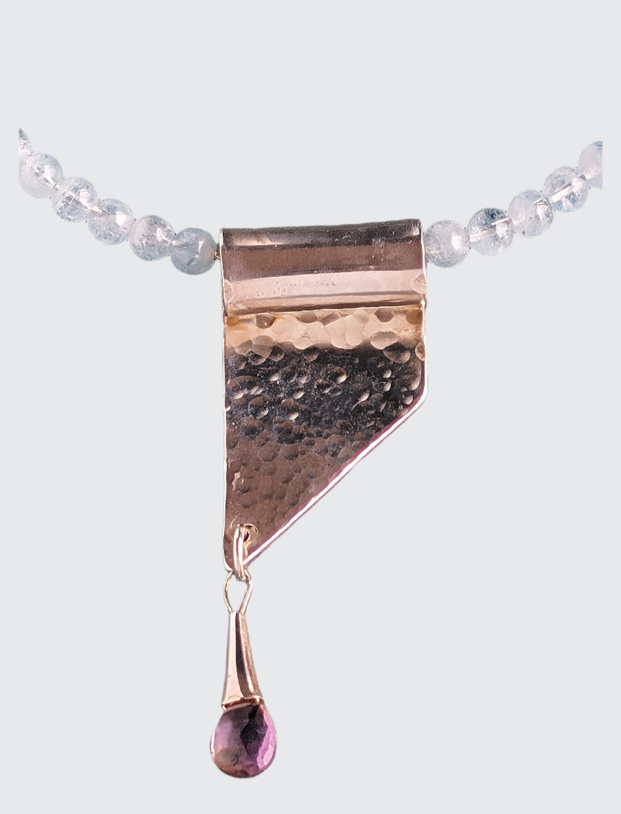 Waterfall - Aquamarine, Ametrine, and Sterling Silver Necklace