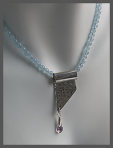 Waterfall - Aquamarine, Ametrine, and Sterling Silver Necklace