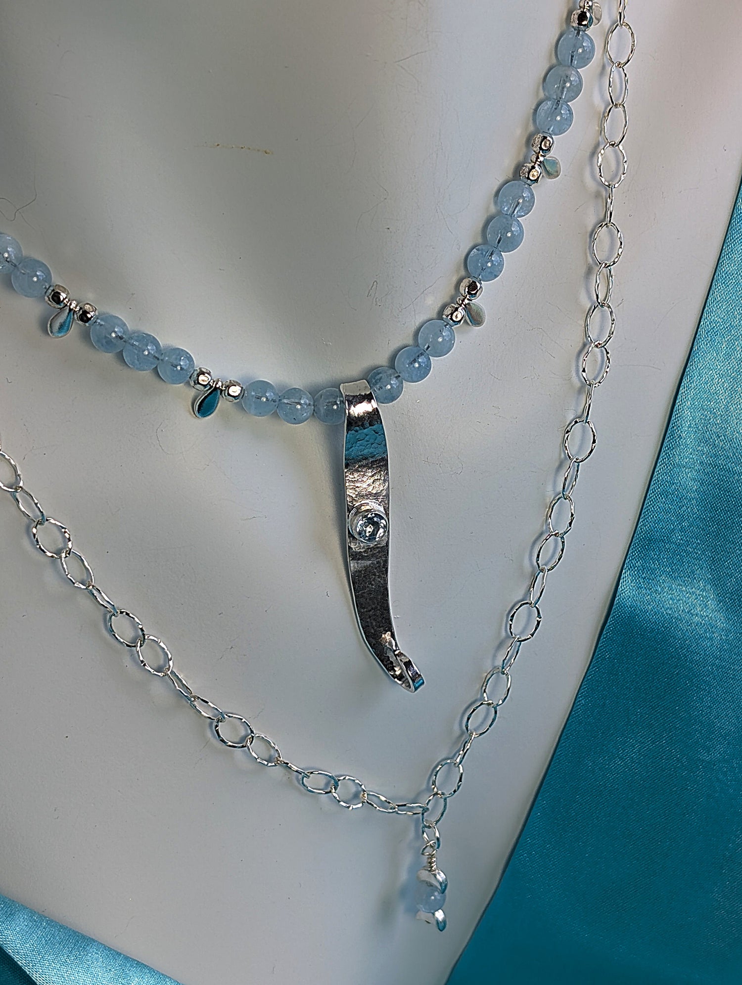 "Pisces" Aquamarine Necklace