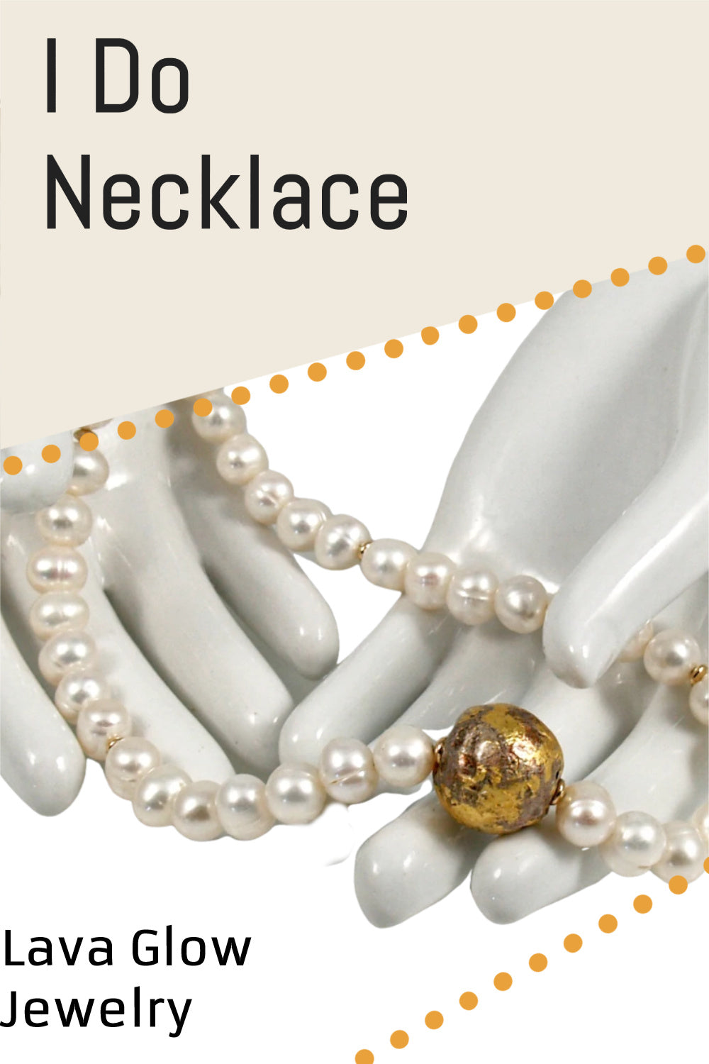 I Do - Pearl and Gold Necklace
