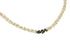 Champagne and Caviar Black Diamond and Pearl Necklace - The combination of black diamonds and white pearls creates a striking contrast. The use of the Japanese Kumihimo technique to braid the beads on eight strands demonstrates the attention to detail and craftsmanship involved in creating this piece. The necklace measures 18"