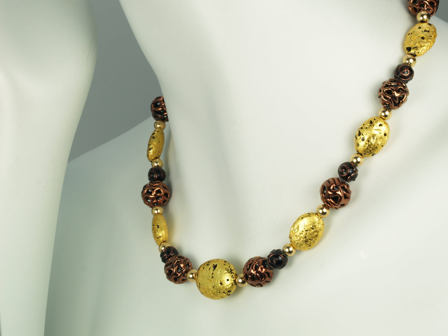 Chocolate Lace Necklace