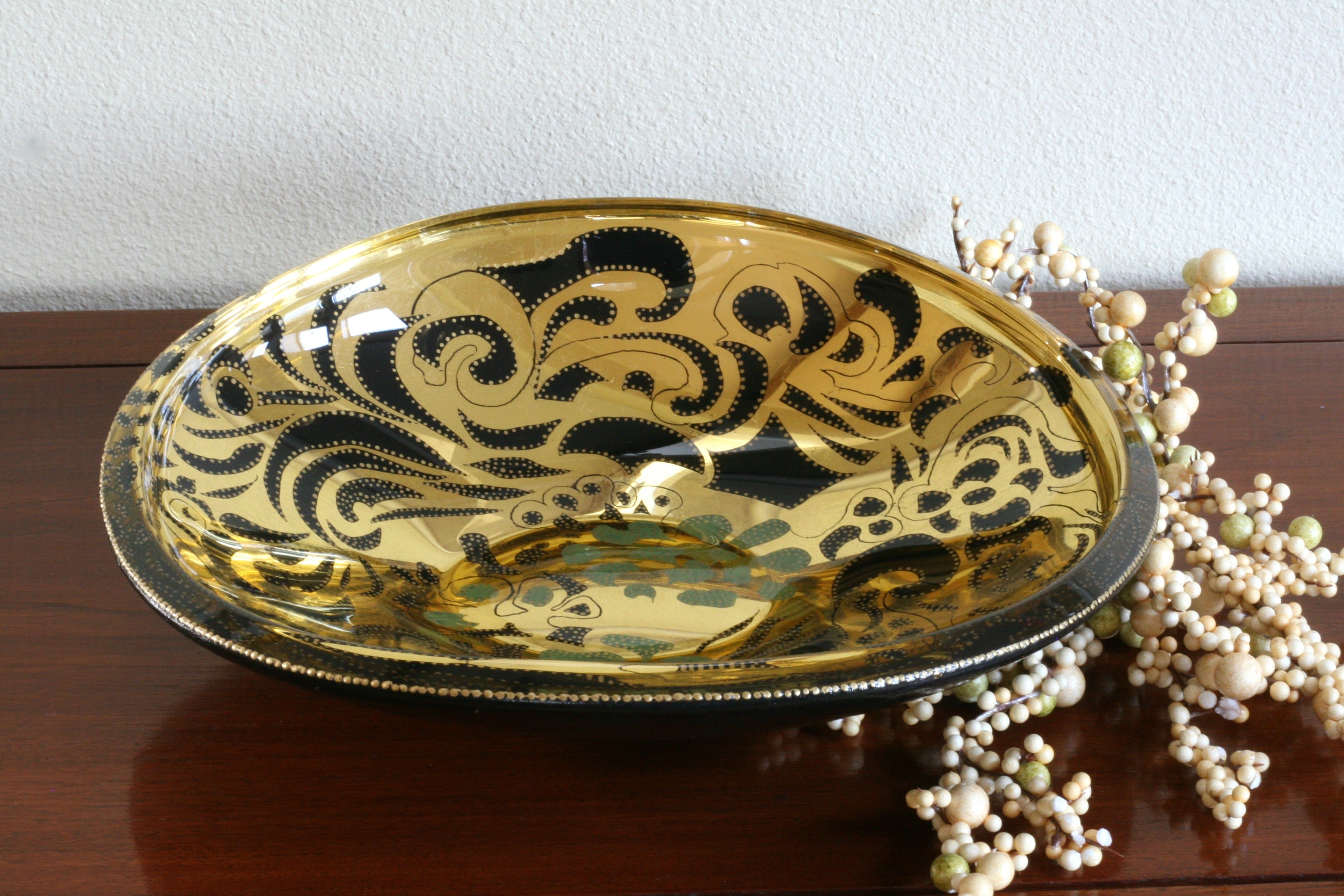 "French Bouquet" Glass Bowl