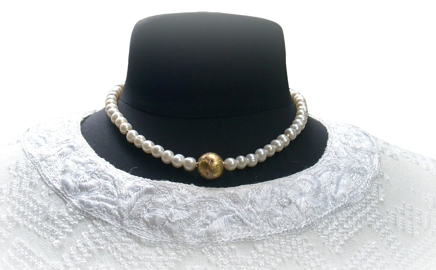 I Do - Pearl and Gold Necklace