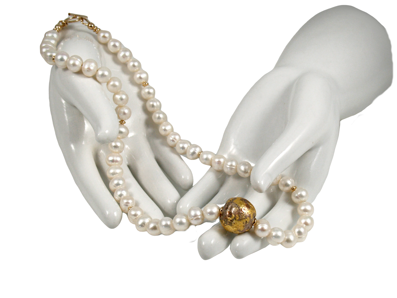 I Do - Pearl and Gold Necklace