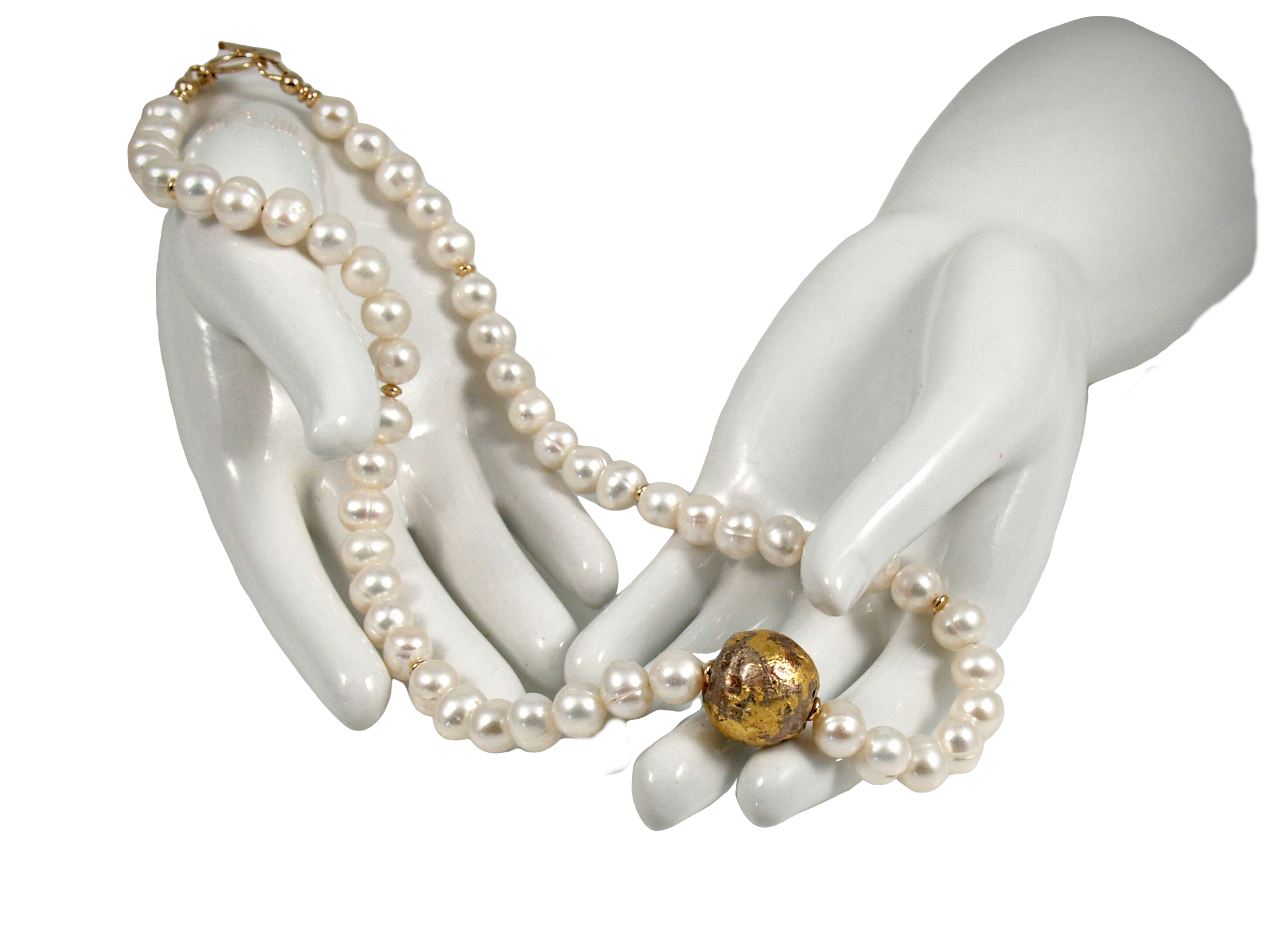 I Do - Pearl and Gold Necklace