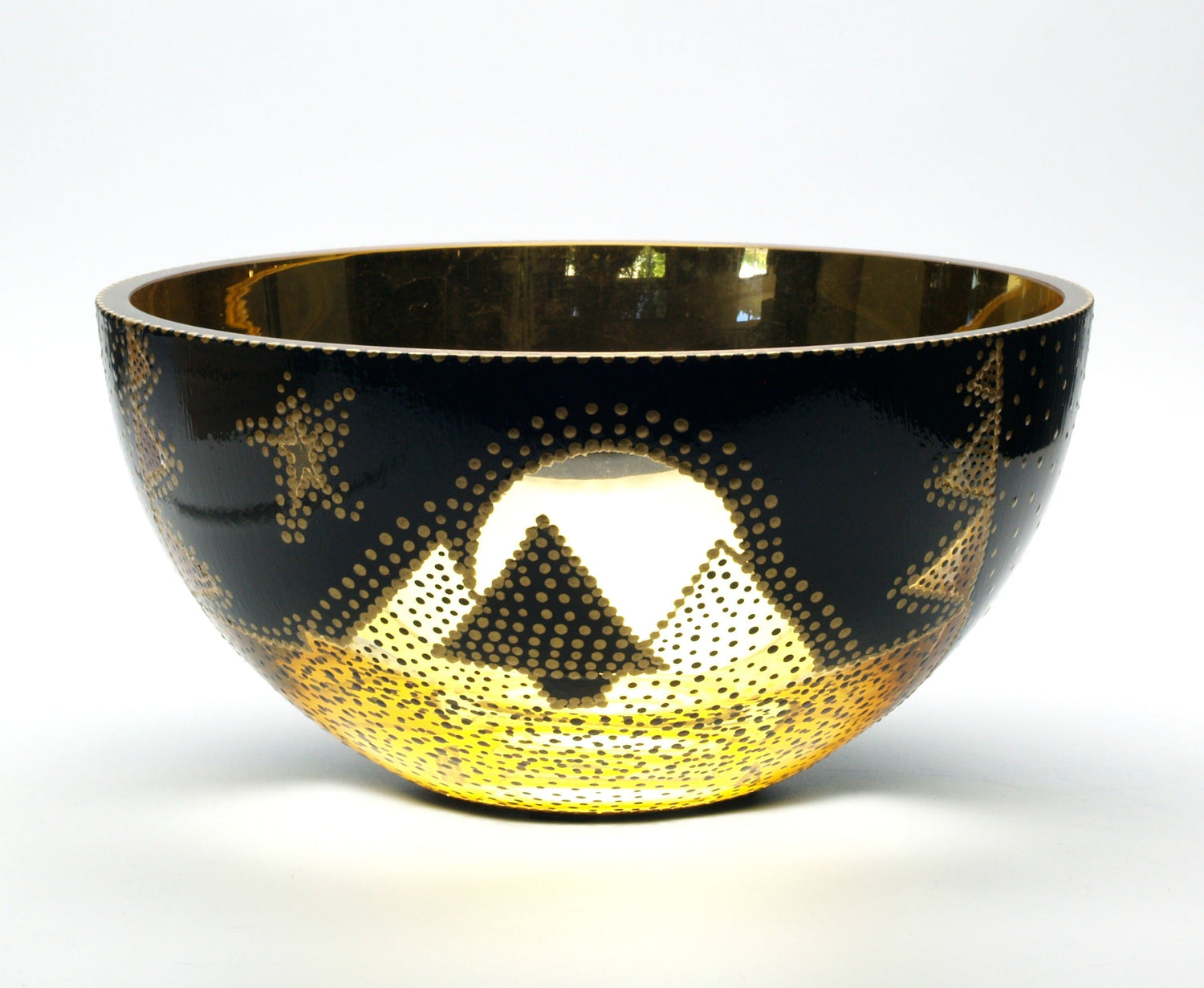 "Landscape Silhouette" Glass Bowl