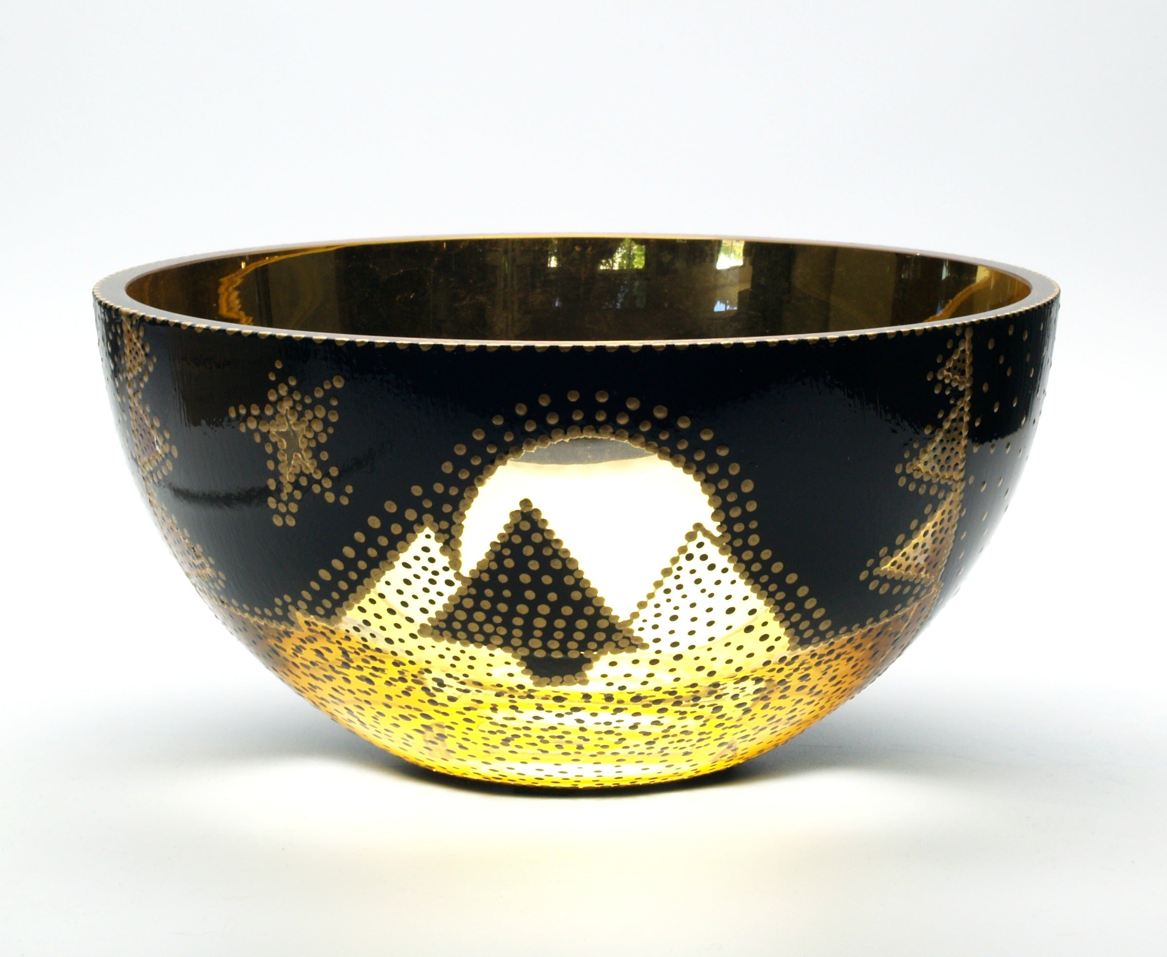 "Landscape Silhouette" Glass Bowl