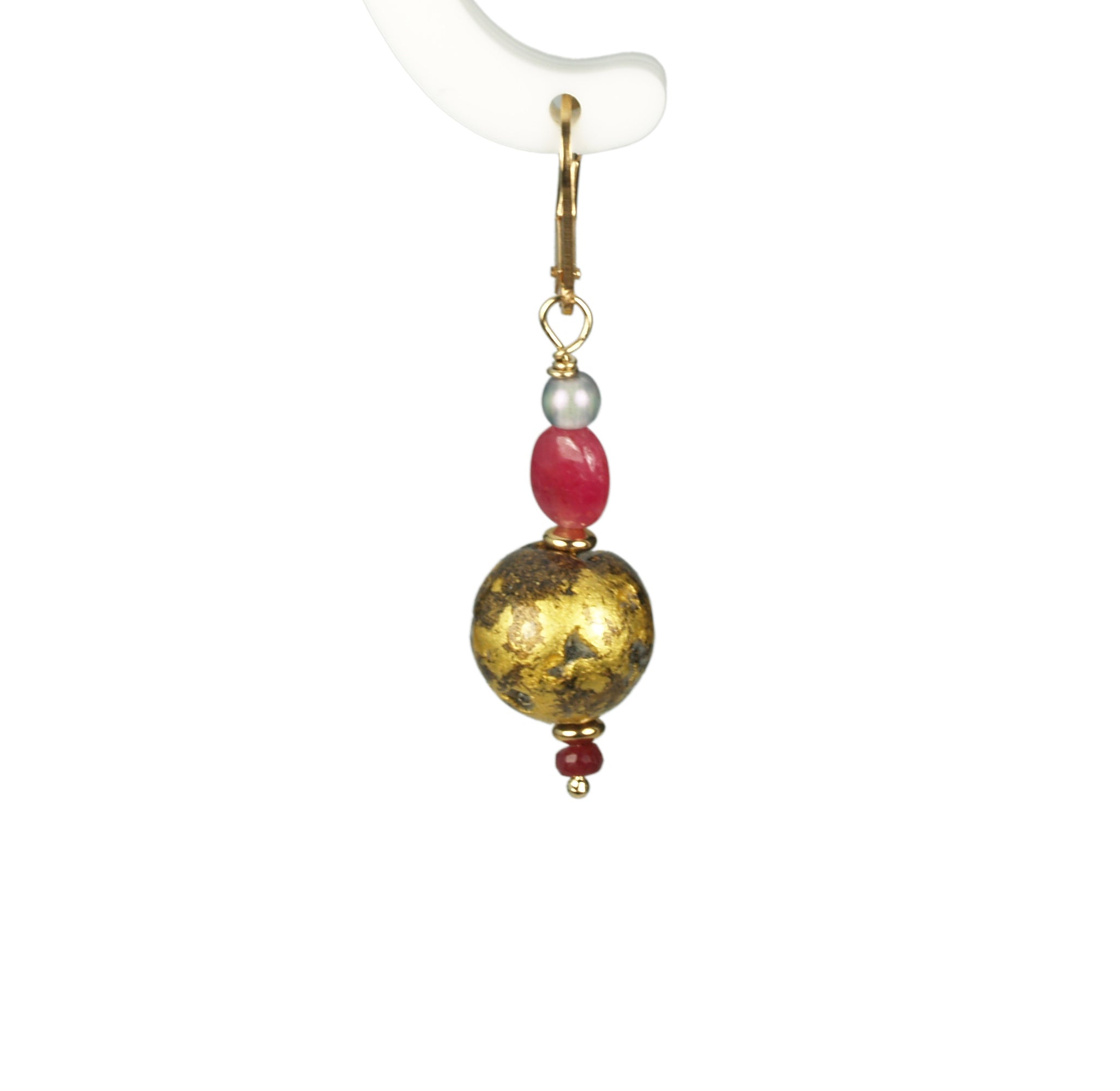 "Ruby Glow" Earrings