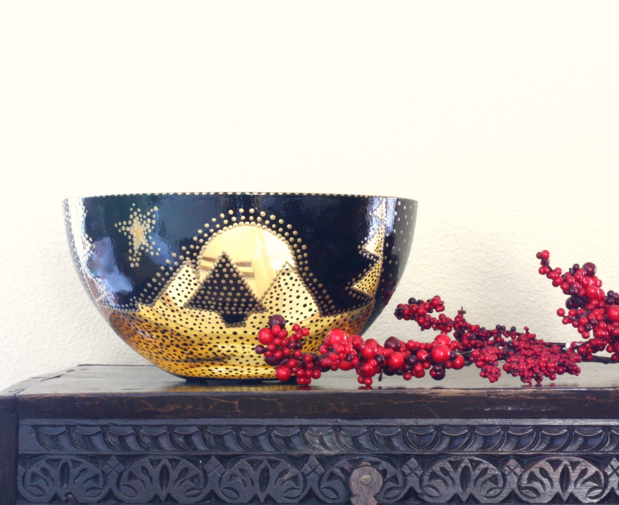 "Landscape Silhouette" Glass Bowl