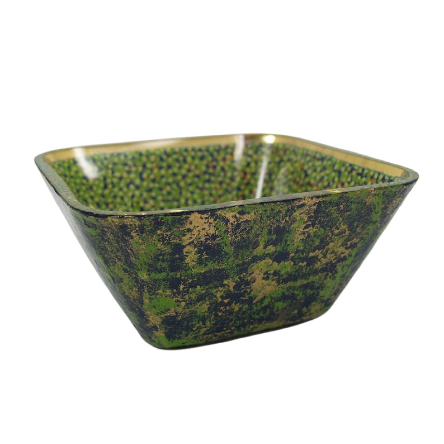 "Parrots" Decorative Glass Bowl