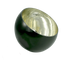 white gold gilded and black painted round slant lip glass bowl
