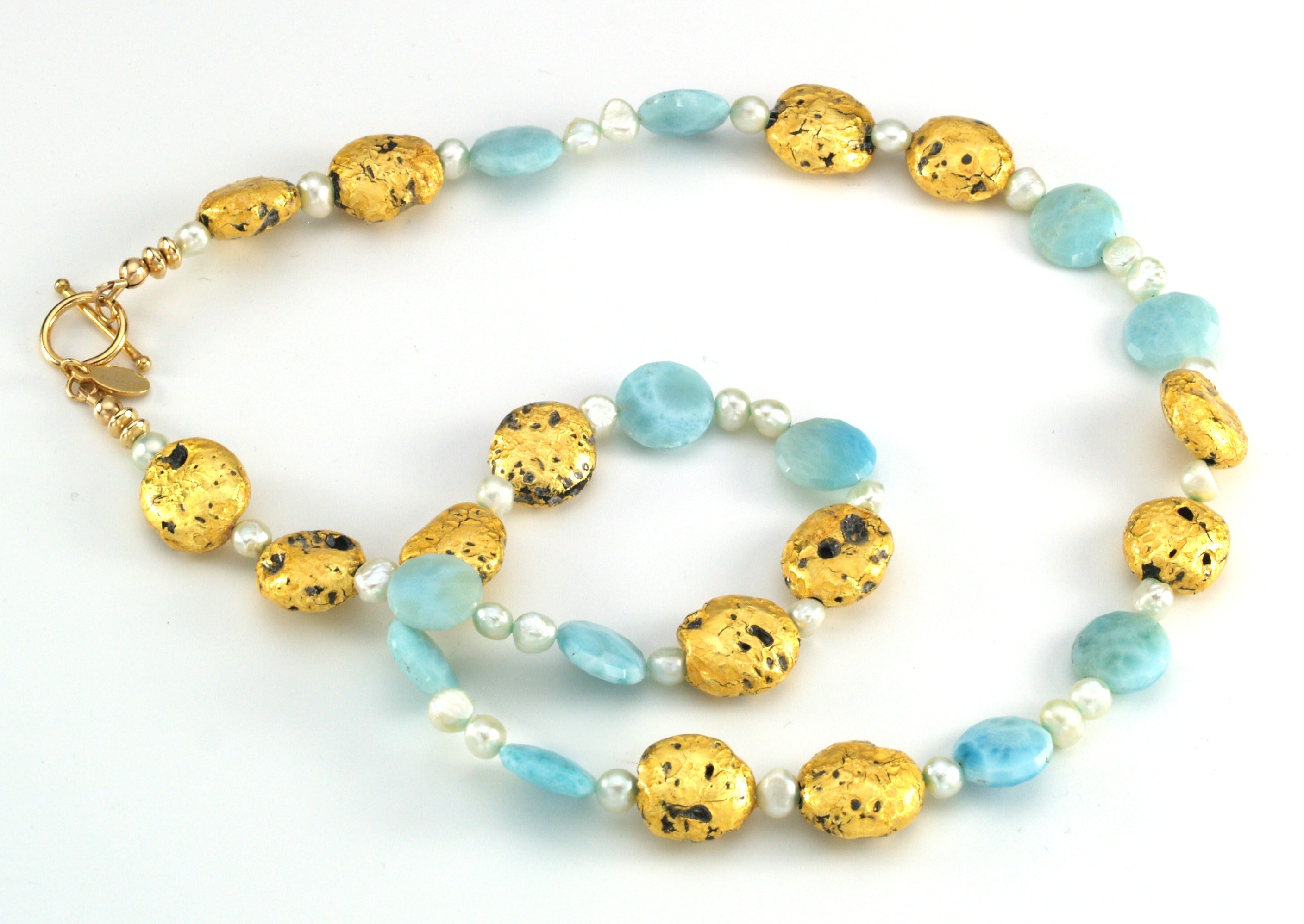 Beloved - Larimar and Gold Necklace