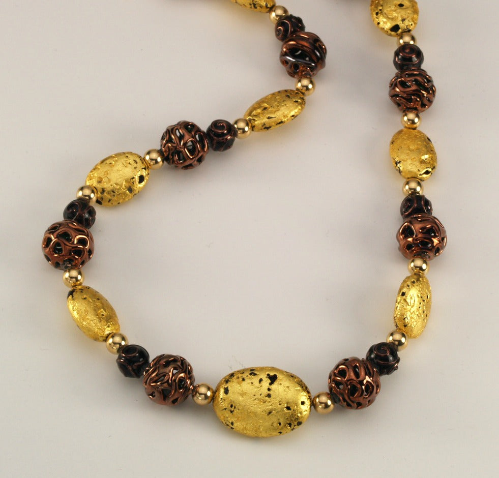Chocolate Lace Necklace