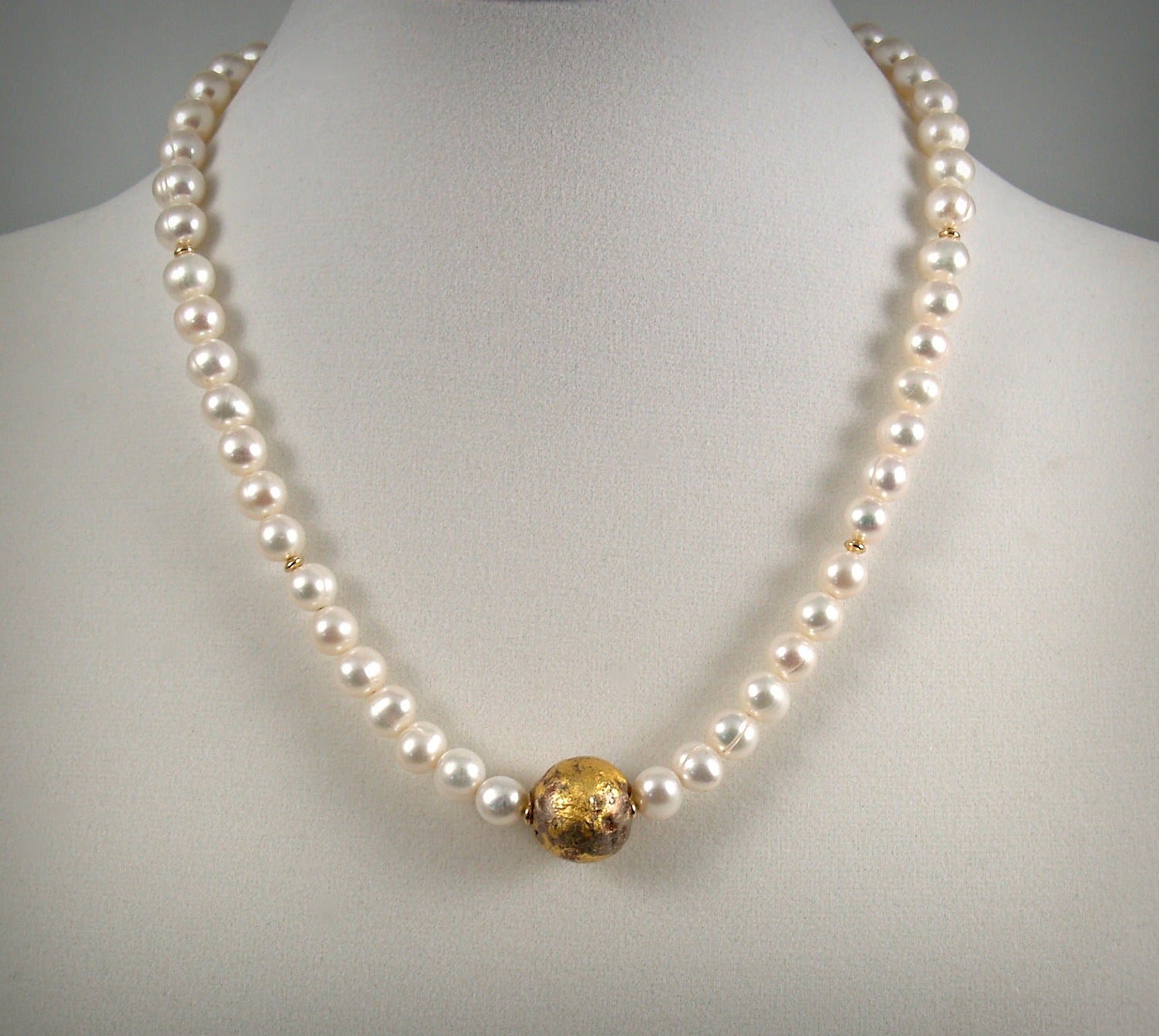 I Do - Pearl and Gold Necklace