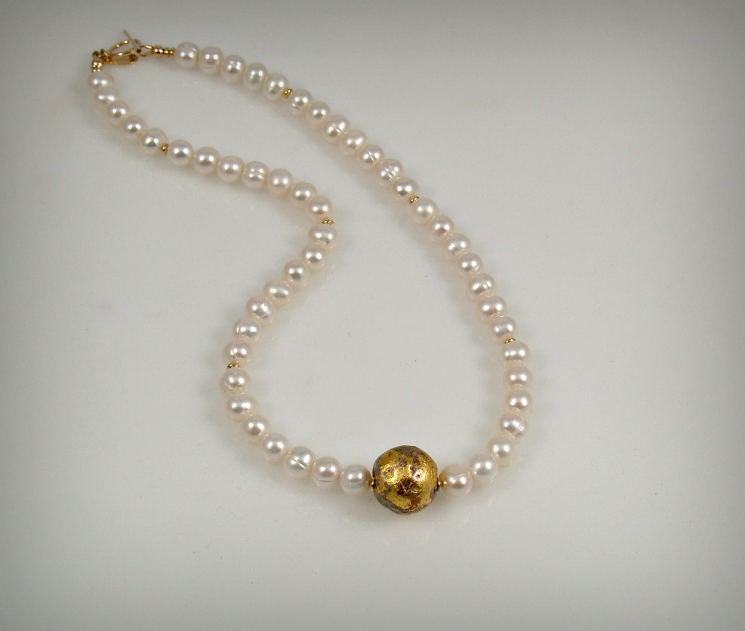 I Do - Pearl and Gold Necklace