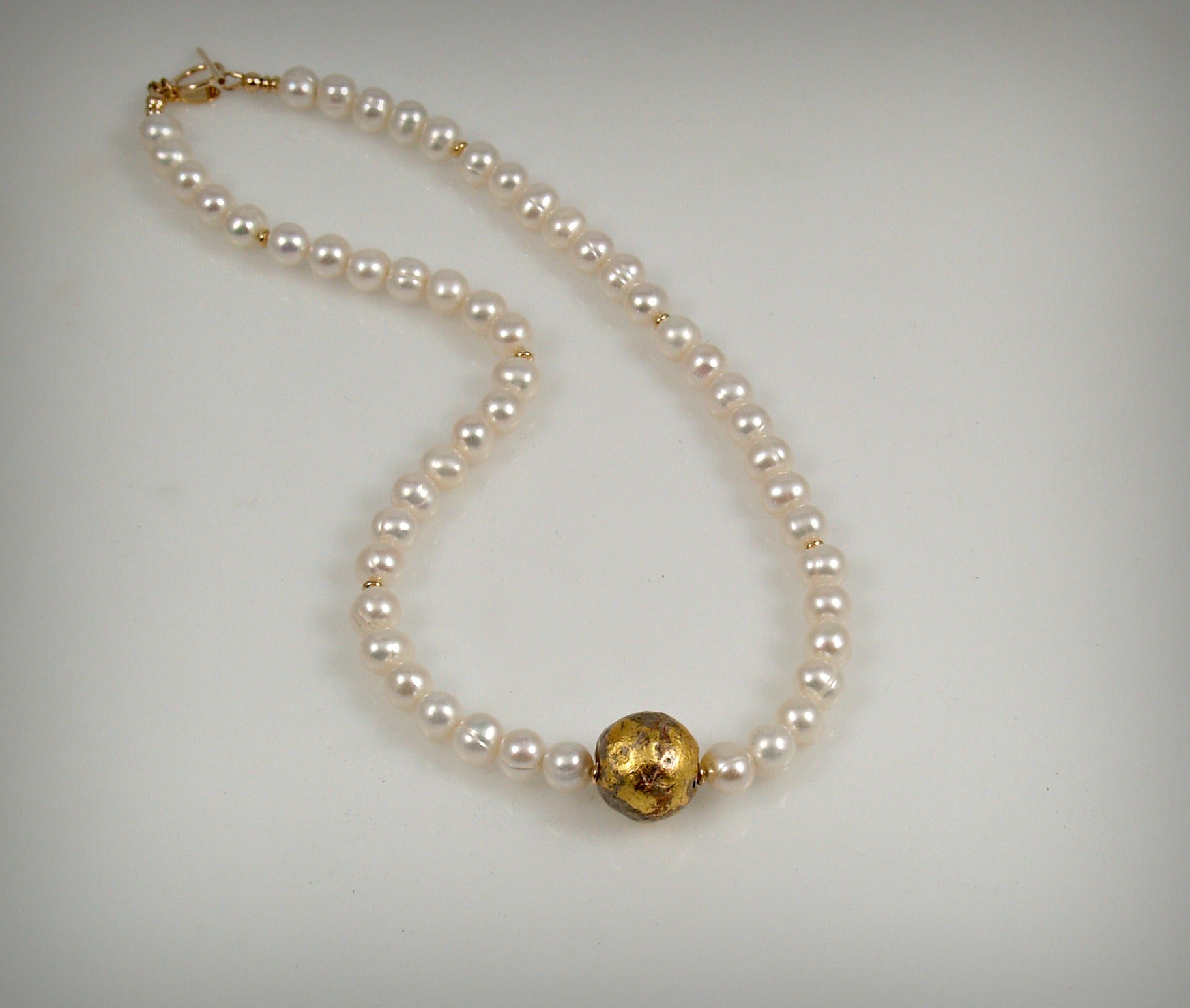 I Do - Pearl and Gold Necklace