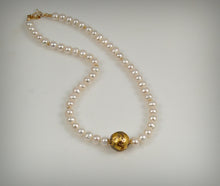 Load image into Gallery viewer, I Do - Pearl and Gold Necklace