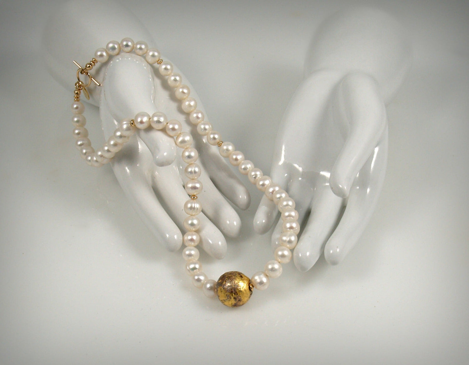 I Do - Pearl and Gold Necklace