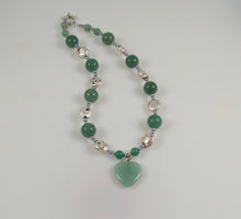 Load image into Gallery viewer, Jade Heart Necklace
