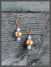 Load image into Gallery viewer, Aquamarine Glow Earrings