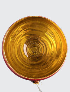 Heart Fire Gilde Gold Glass Bowl