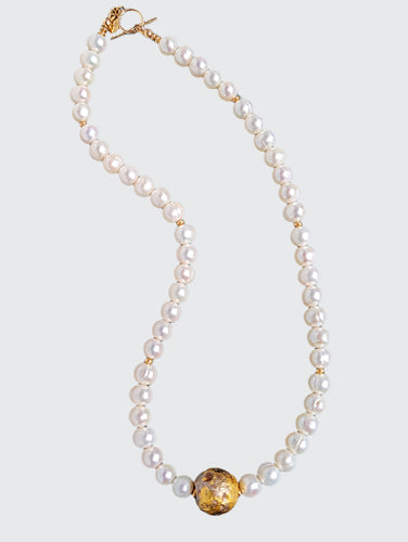 I Do - Pearl and Gold Necklace