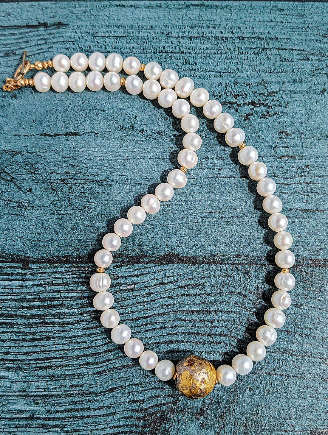 I Do - Pearl and Gold Necklace