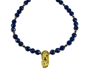 Luxurious Lapis and Gold Necklace