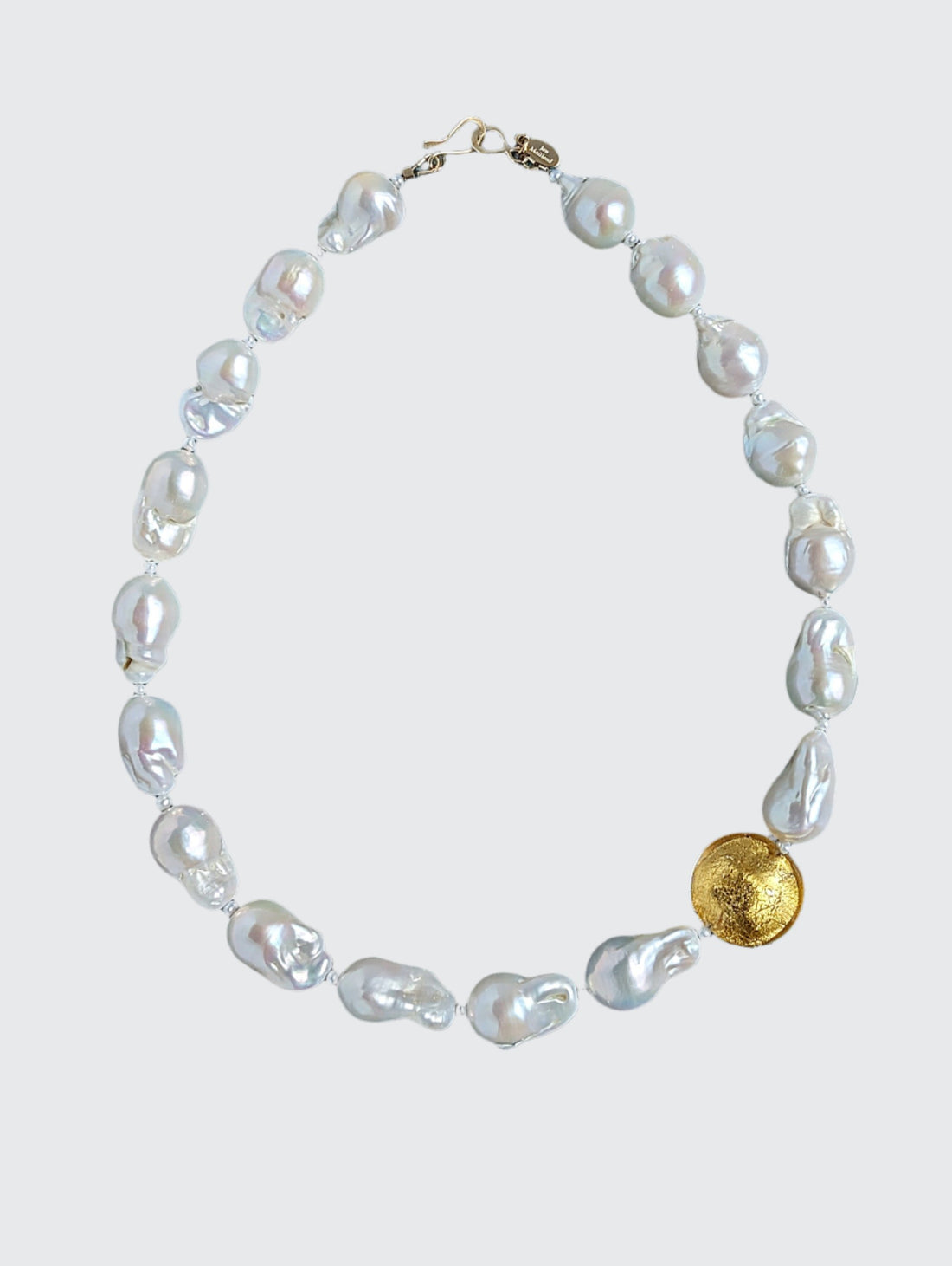 Baroque Pearl and Gold Glow Necklace - SOLD