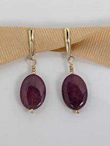 Radiant Romance Ruby Earrings