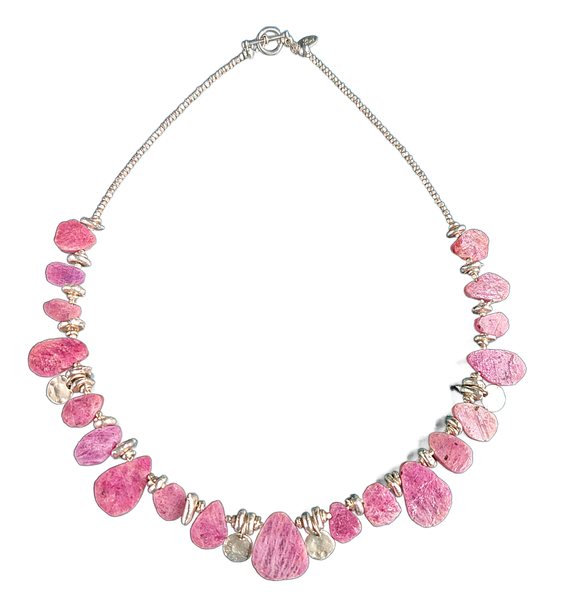 Rubies Au Naturel - Ruby and Sterling Silver Necklace
