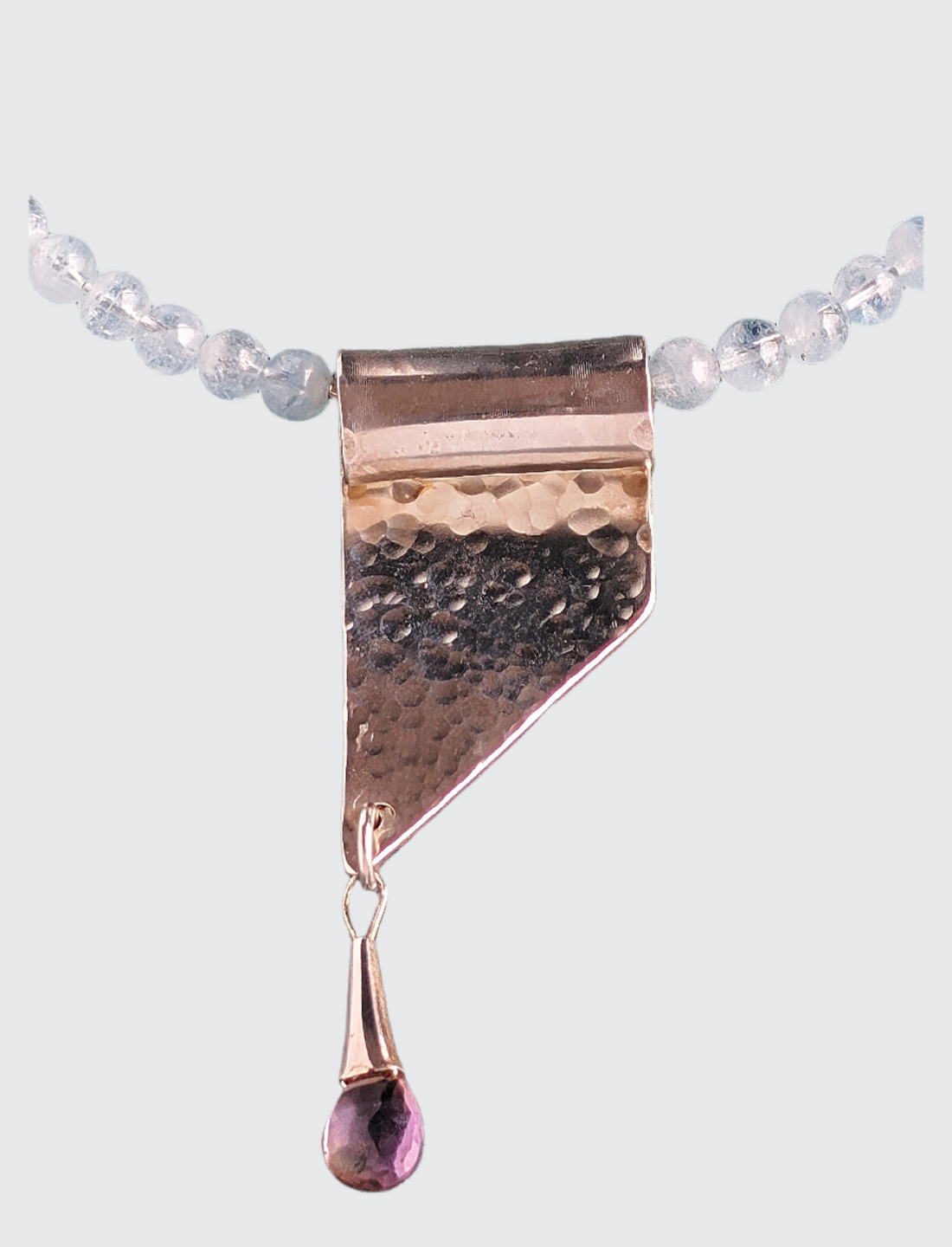 Waterfall - Aquamarine, Ametrine, and Sterling Silver Necklace