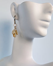 Load image into Gallery viewer, Citrine Cluster Earrings