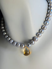 Load image into Gallery viewer, Citrine&#39;s Aura - Citrine and Pearl Necklace